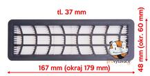 Alternatívny HEPA filter do vysávačov Zelmer Aquawelt 919