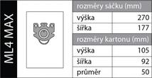 Megabalenie 10  ks alternatívnych vreciek pre Miele FJM