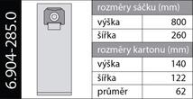 Originálne papierové vrecká 6.904-285 do vysávača Kärcher NT65/2, NT70, NT72/2 NT75/2