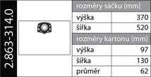 Originálne vrecká KFI357 (2.863-314.0) pre vysávače Kärcher