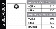 Originálny vrecká  KFI487 (2.863-006.0) do vysávačov Kärcher