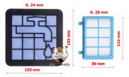 Set HEPA filtrov pre Philips PowerPro Compact