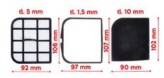 Set výstupných filtrov SVX 040HF do bezvreckoého vysávača SENCOR SVC 1030 Cat&Dog
