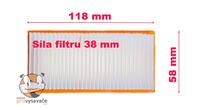 Skladaný motorový filter Makita / Narex / Nilfisk