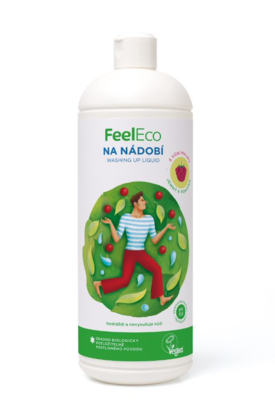 Prostriedok na umývanie riadku Feel Eco - Malina 1 l