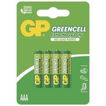 Zinkochloridové batérie GP24G-2UE4 Greencell R03(AAA),4 ks 