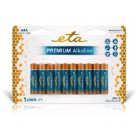 Batéria alkalická ETA PREMIUM ALKALINE AAA, LR03, blister 10ks (mikrotužkové)