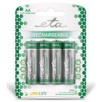 Batéria nabíjacia ETA AA, HR06, 2600mAh, Ni-MH, blister 4ks (tužkové)