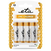 Batéria zinkochloridová ETA AA, R6, blister 4ks (tužková bat.)