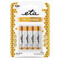 Batéria zinkochloridová ETA AAA, R03, blister 4ks (mikrotužková)