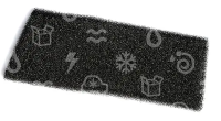 Penový filter do sušičky WHIRLPOOL, HX, 220x110mm