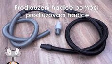 Ako predĺžiť hadicu k vysávaču?